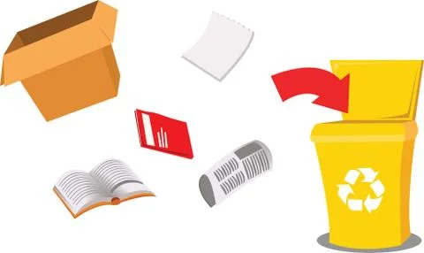 Recycling paper Stock Illustration