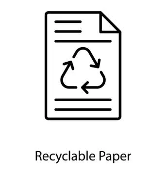 Recycling of Paper Stock Illustration