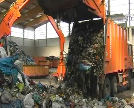 Recycling plant Stock Footage 1066473