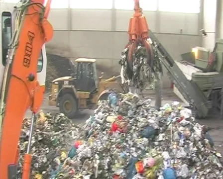 Recycling plant Stock Footage 1066511