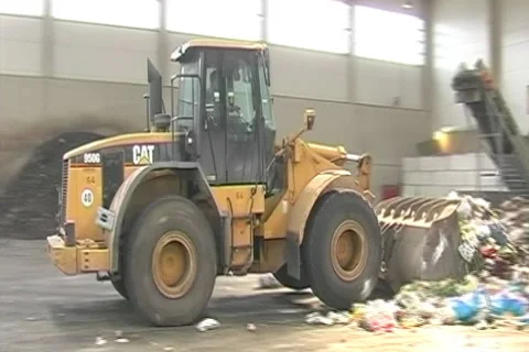 Recycling plant Stock Footage 1066523