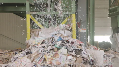 Recycling Plant Stock Footage 265509183
