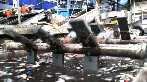 Recycling Plant Plastic Sorting Vídeos de archivo 101278292