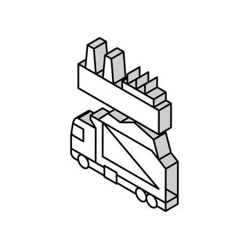 Recycling plant worker sorting garbage isometric icon vector illustration Stock Illustration