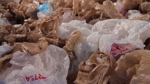 Recycling Plastic Bags Video stock 68874670