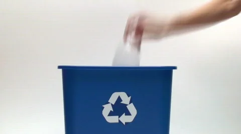 Recycling plastic bottles - HD Stock Footage