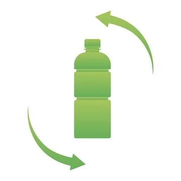 Recycling plastic ecology environment. Vector illustration Stock Illustration