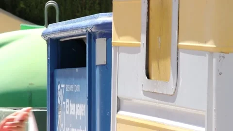 Recycling Plastic Stock Footage 134816786