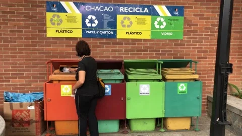 Recycling plastic Stock Footage 170674665