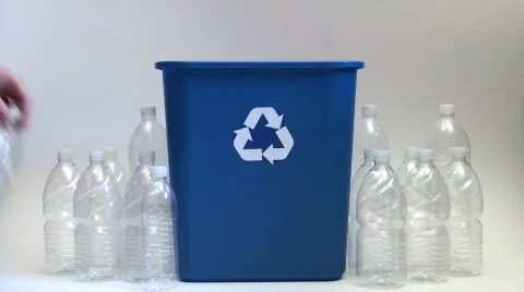 Recycling plastic - HD Stock Footage