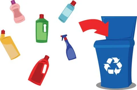Recycling plastic Stock Illustration