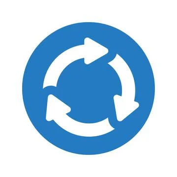 Recycling, refresh icon. Stock Illustration