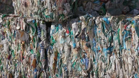 Recycling of secondary raw materials. Stock Footage 150866867