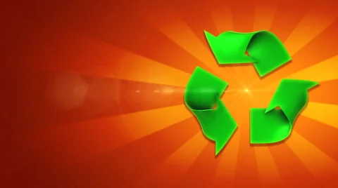 Recycling symbol background Stock Footage 1018991