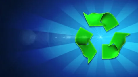 Recycling symbol background Stock Footage 1019006