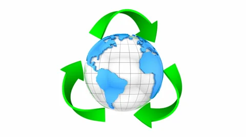 Recycling Symbol Stock Footage 33698522