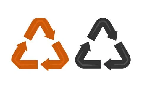 Recycling symbol icon vector illustration Stock Illustration