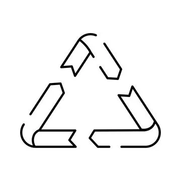 Recycling symbol indicating environment responsibility and sustainability Stock Illustration