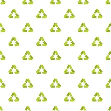 Recycling symbol pattern creating eco friendly background design Stockillustratie