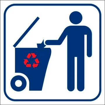 Recycling symbol, vector Stock Illustration
