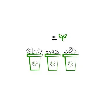 Recycling, waste separation icon. Element of Recycling 2 color icon. Thin line Ilustración de archivo