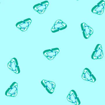 Recycling water saving isometric icon seamless pattern Stock Illustration