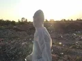 Recycling worker with tablet on the landfill  4k or 4k+ Resolution