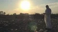 Recycling workers researching on the landfill  4k or 4k+ Resolution