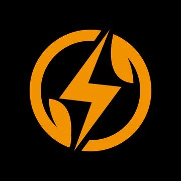 Recyle style Flash Thunderbolt Template Vector Icon Electricity Speed Thunderbol Stock Illustration