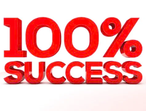 Red 100 Success Stock Illustration
