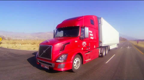 Truck Red Stock Footage ~ Royalty Free Stock Videos | Pond5