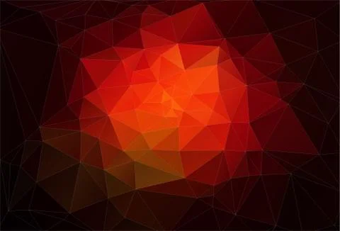 Red 2D Abstract and polygonal background Illustrazione stock