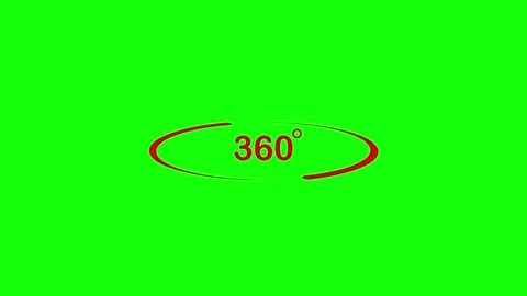 Red 360 degree circle loading animation on a vibrant green screen backgroun.. Stock Footage 333032254