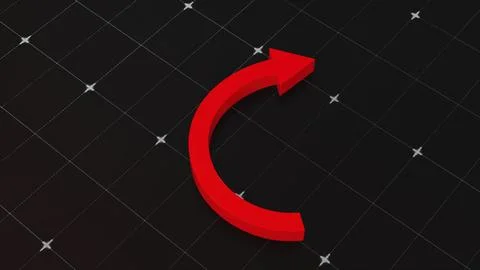 Red 3d arrow Stock Illustration