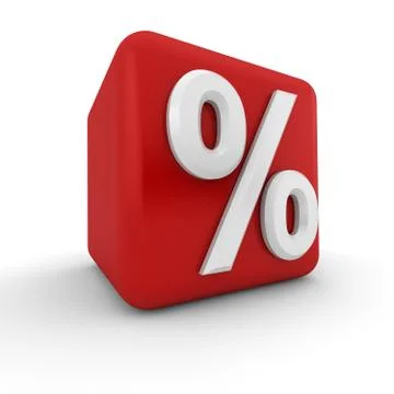 Red 3d block with a question mark Stock Illustration