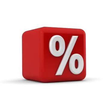 Red 3d block with a question mark Stock Illustration