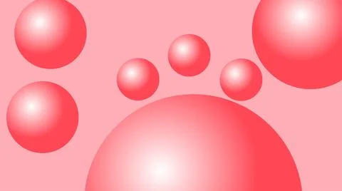 Red 3D bubble background Stock Illustration