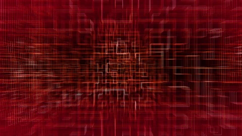 Red 3D Circuit Board Loop R Animation Background Stock Footage 195219563