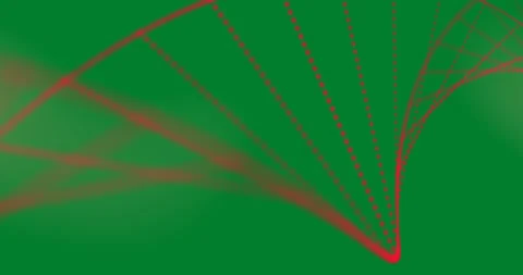 Red 3D DNA structure forming against black background Stock Footage 325177385