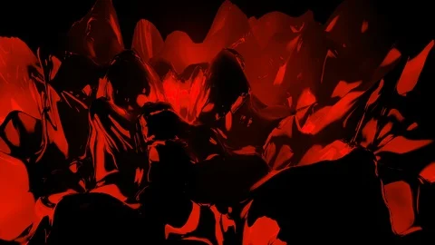 Red 3D Landscape Morphing Seamless Abstract Videoloop Stock Footage 116721930