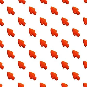 Red 3d mouse cursors seamless pattern background Stock Illustration
