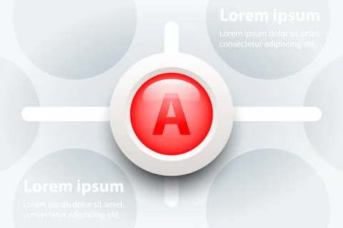 Red 3d paper circle in sequence timeline on pattern for presentation cover po 스톡 일러스트