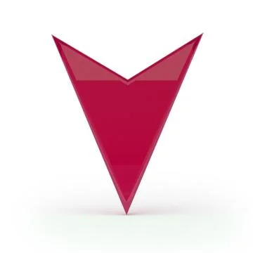 Red 3d pointer Stock Illustration