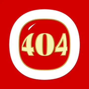 Red 404 error Stock-Illustration