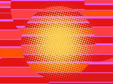 Red 80s retro background Stock Illustration