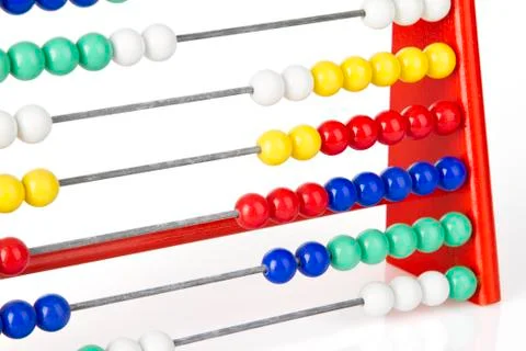 Red abacus Foto stock