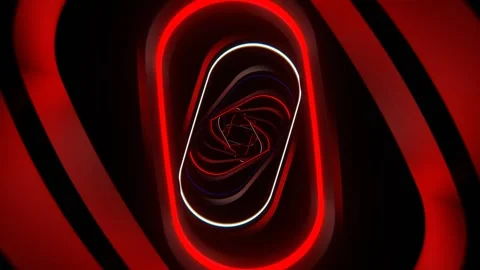 Red abd White and Blue Strobe Spiral Ellipse Tunnel Background VJ Loop in 4K Stock Footage 320492404