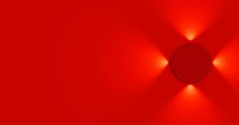 Red Abstract 3D Render Four Round Light Shape Stock Illustration