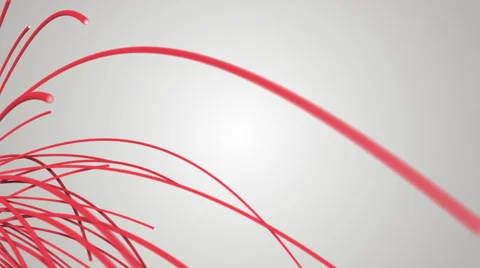 Red abstract 3d shapes evolving Video stock 57310299