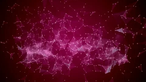 Red abstract animation with lines and dots for presentations Video stock 240990119